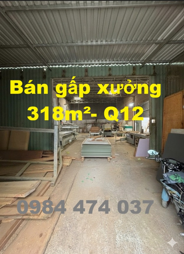 Bán Nhà Xưởng Võ Thị Thừa, Phường An Phú Đông, Quận 12 DT: 11.8x26.5m – Hàng Hiếm Khu Giáp Gò Vấp