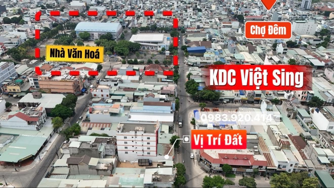 Bán đất 300m² full thổ cư ngang 10m giá 16 tỷ tại Vsip1 Bình Dương
