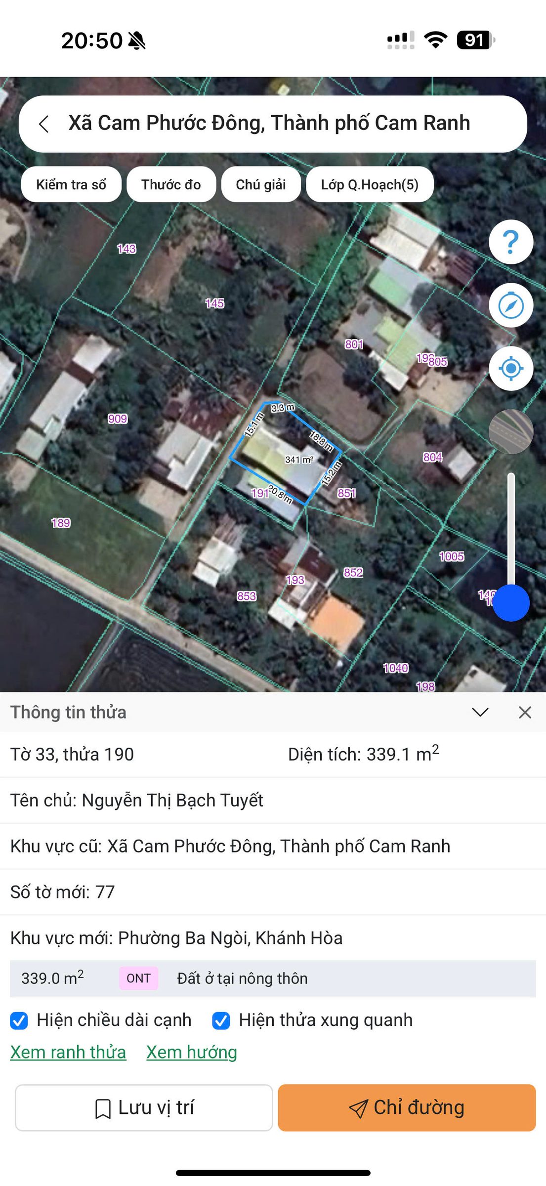 HÒA AN - PHƯỜNG BA NGÒI -- 301M2 -- 16 X 18 -- LÔ GÓC 2 MẶT TIỀN -- CÓ NHÀ CẤP 4 -- GIÁ 990 TRIỆU