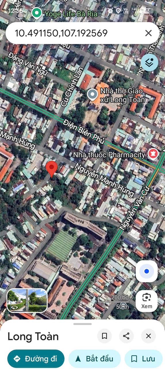Bán đất 130.3m² ngang 6m giá 2 tỷ Phường Bà Rịa