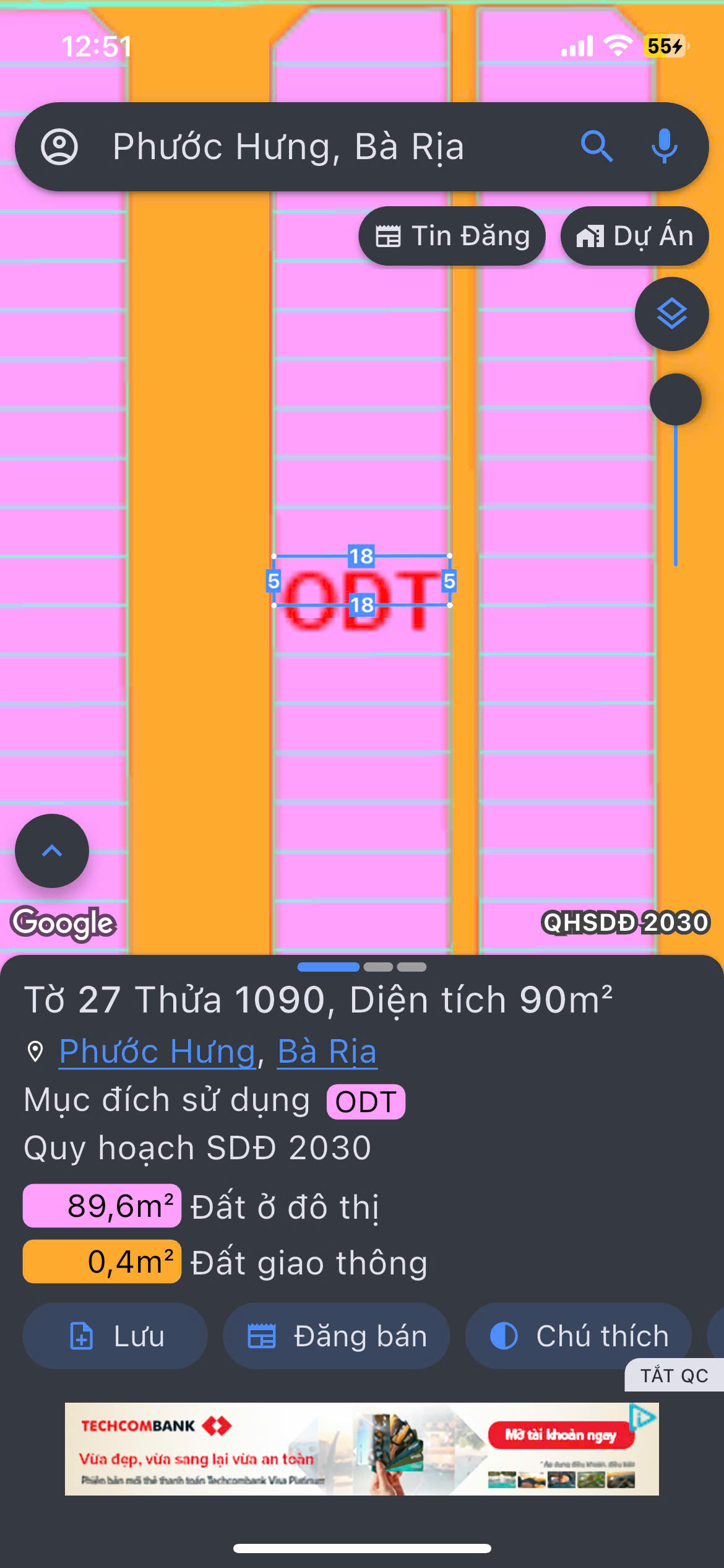 Bán đất 90m² full thổ cư ngang 5m giá 2.47 tỷ tại Phường Bà Rịa
