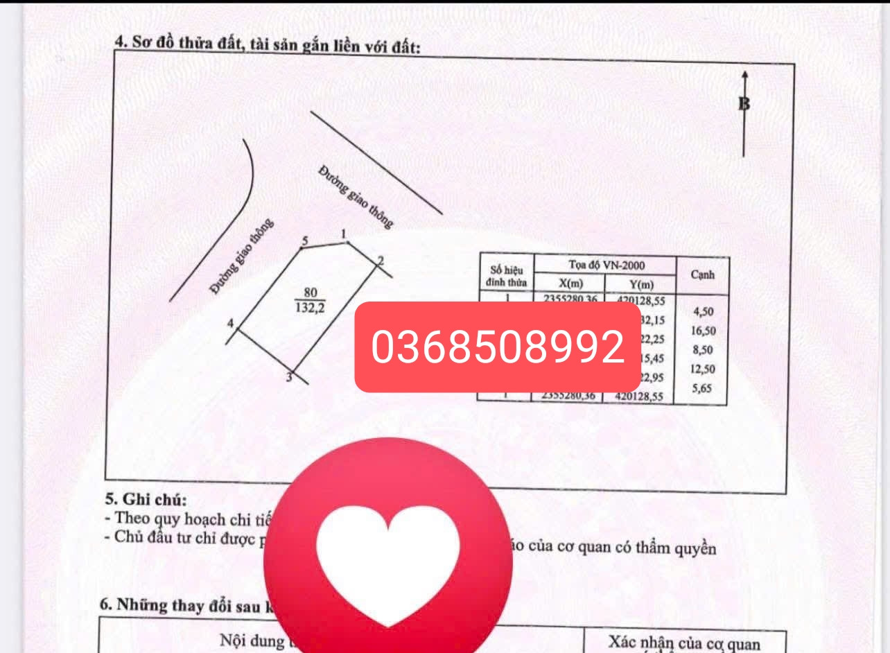 Bán đất 132m² ngang 12,5m giá 8.58 tỷ Phường Bắc Giang