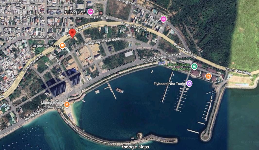 BÁN ĐẤT MẶT TIỀN PHẠM VĂN ĐỒNG – GẦN BẾN DU THUYỀN ANA MARINA, NHA TRANG 22 tỷ