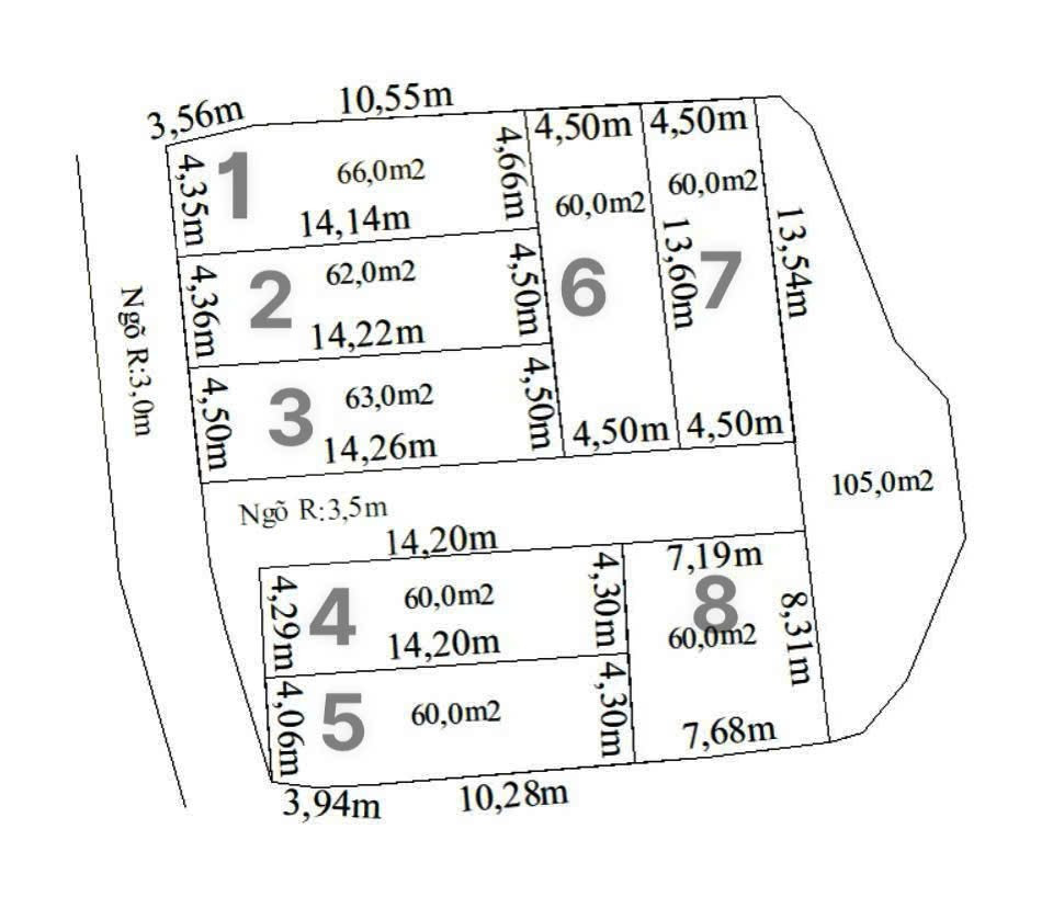25/10/2025.Bán đất 60m² ngang 4,5m giá 550 triệu Phường Bạch Đằng( Minh Tân). liên hệ 0362558882