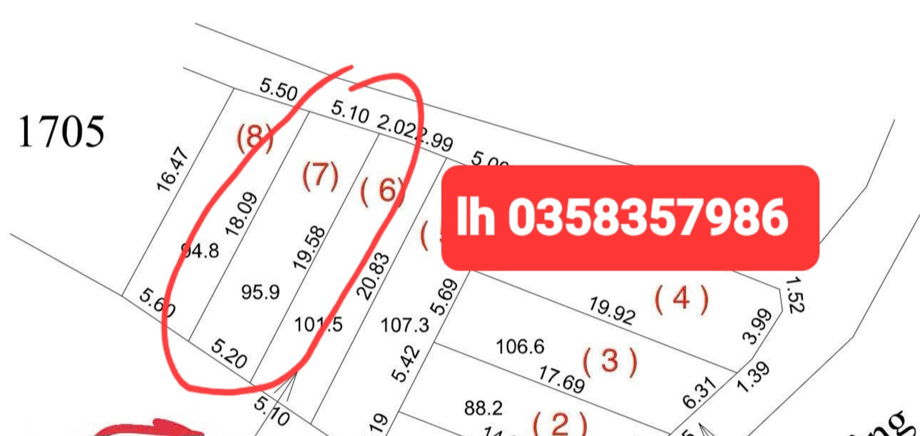 Bán đất 95.9m² ngang 5.2m giá 800 triệu Phường Bách Quang