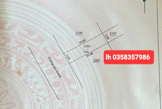 Bán đất 100m² ngang 5m giá 1.7 tỷ Phường Bách Quang