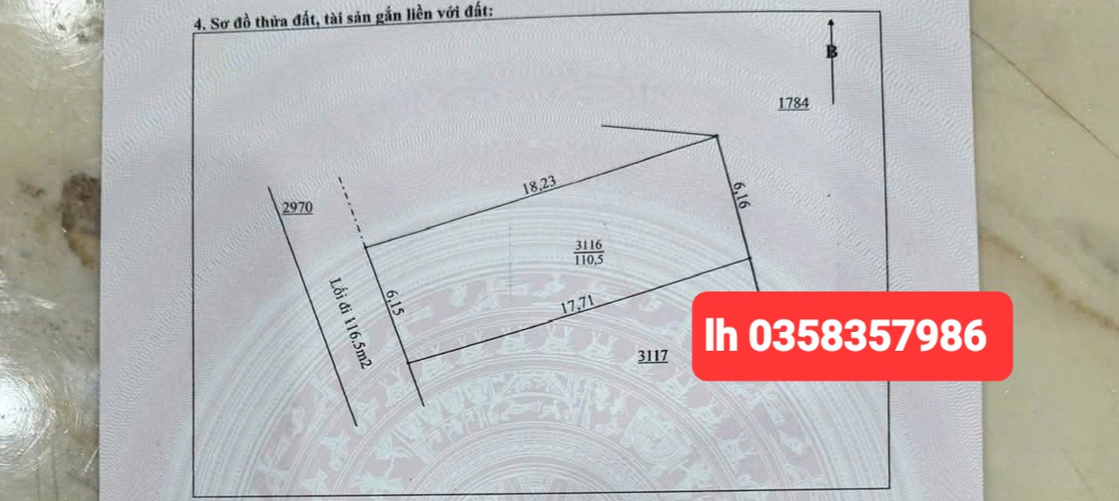 Bán đất 110.5m² ngang 6.15m giá 1.13 tỷ Phường Bách Quang