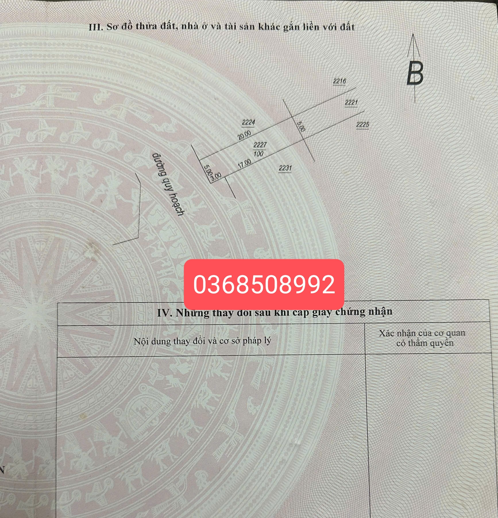 Bán đất 100m² ngang 5m giá 1.75 tỷ Phường Bách Quang