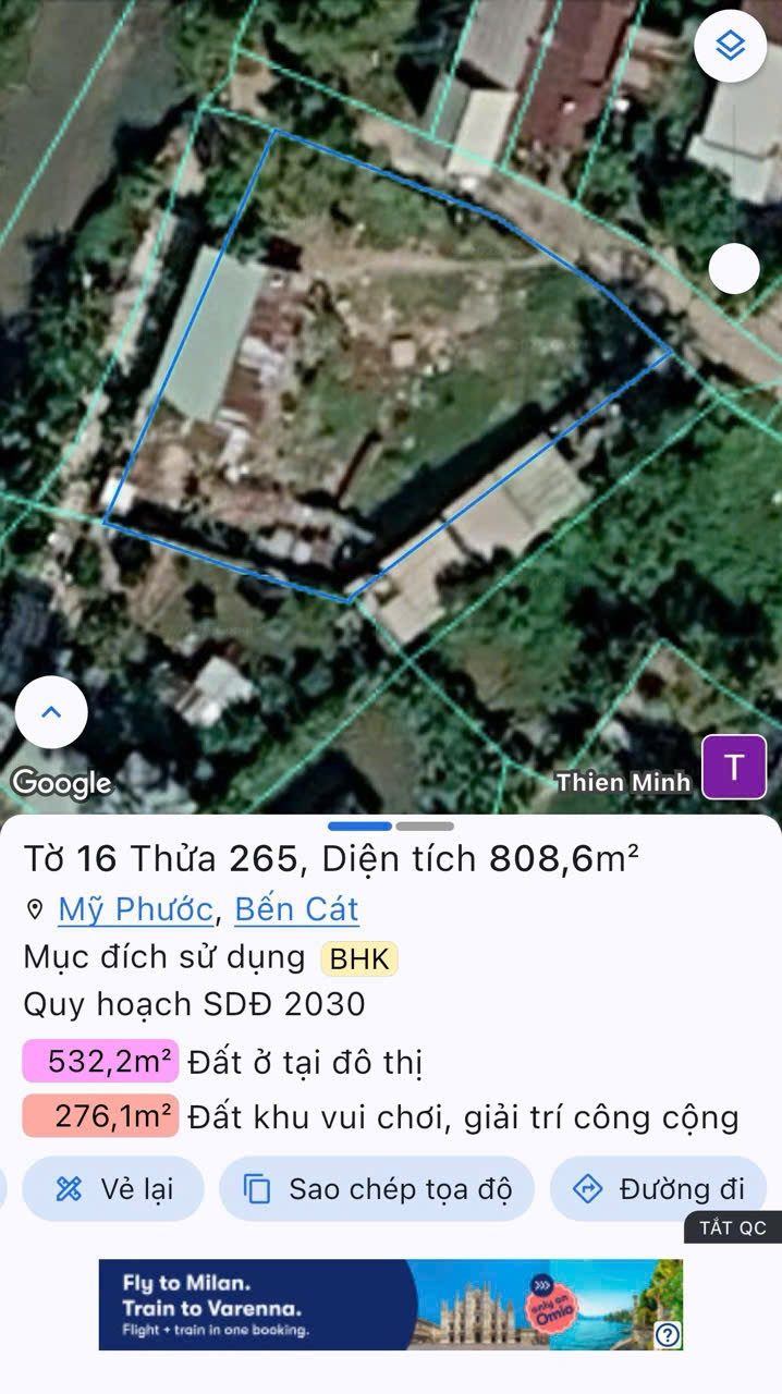 Bán đất phường Bến Cát, Hồ Chí Minh. 5ty500