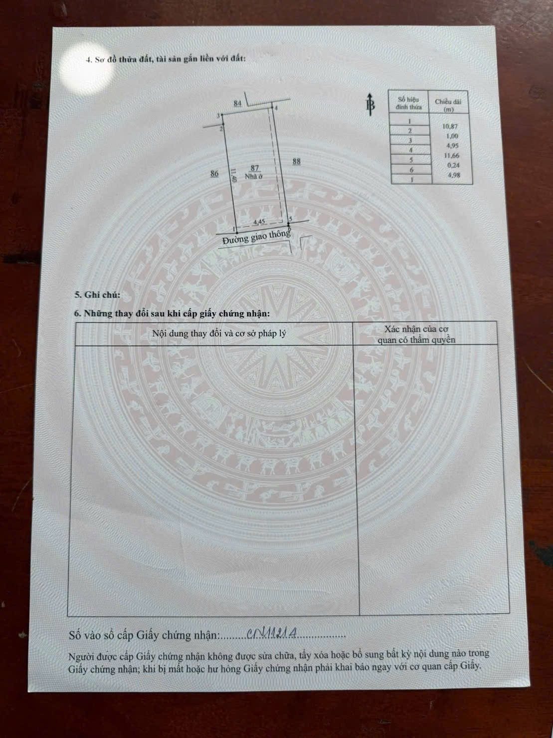 Bán đất tặng nhà cấp 4 gần chợ Tân vạn,59m,SỔ Hoàn Công . Chỉ 1Tỷ350tr