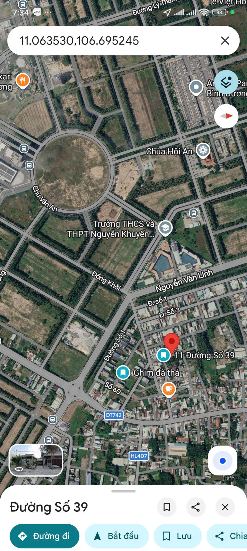 Bán đất 89.1m² có sẵn 89m² thổ cư ngang 4,3m giá 2.35 tỷ tại Phường Bình Dương