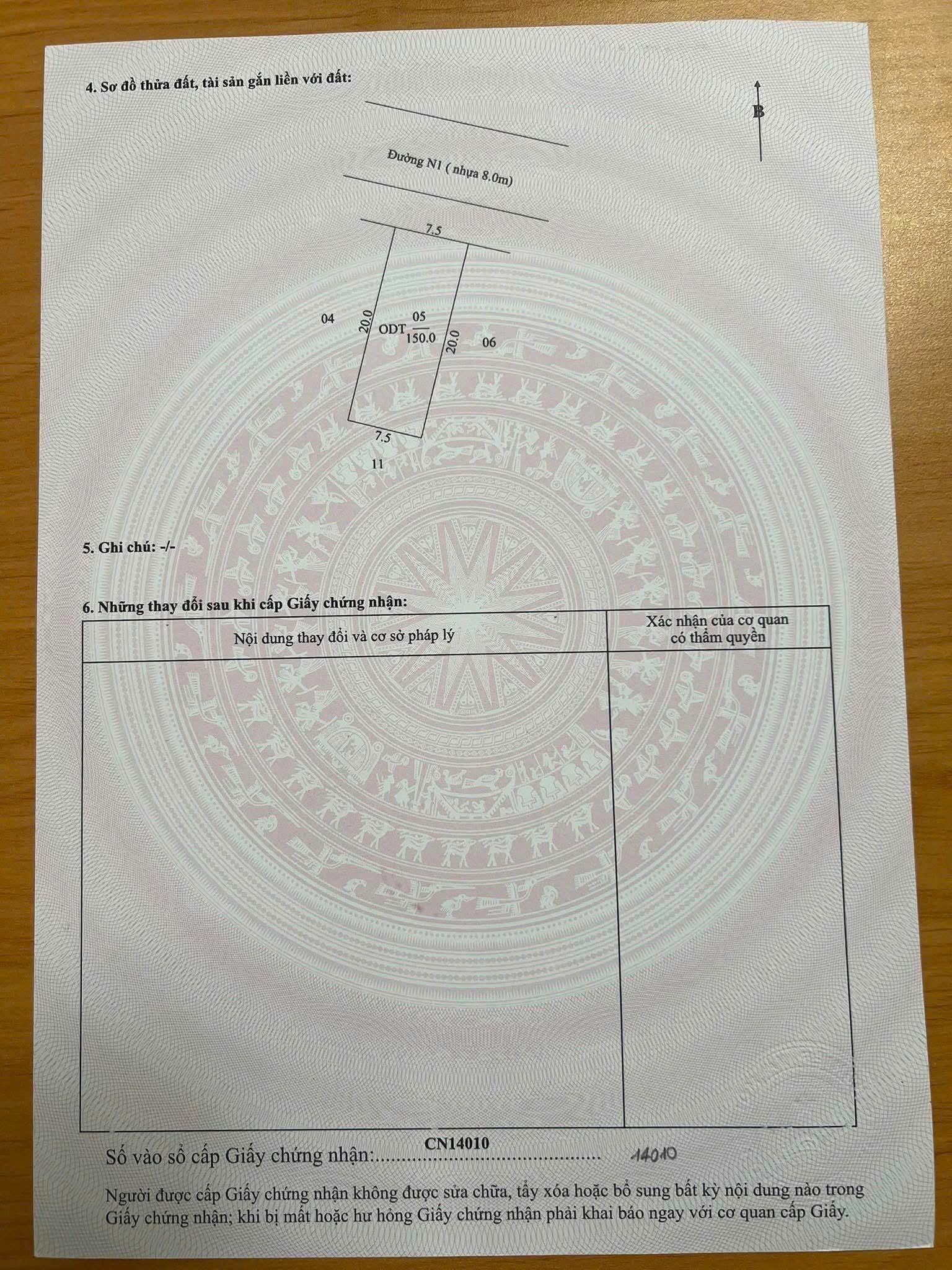 Bán đất 150m² full thổ cư ngang 7,5m giá 3.85 tỷ tại Phường Bình Dương