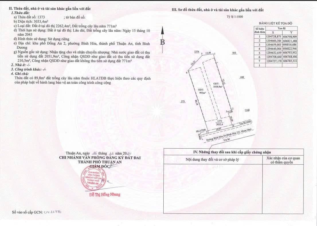 Bán nhà 3125.6m² giá 91 tỷ Phường Bình Hòa
