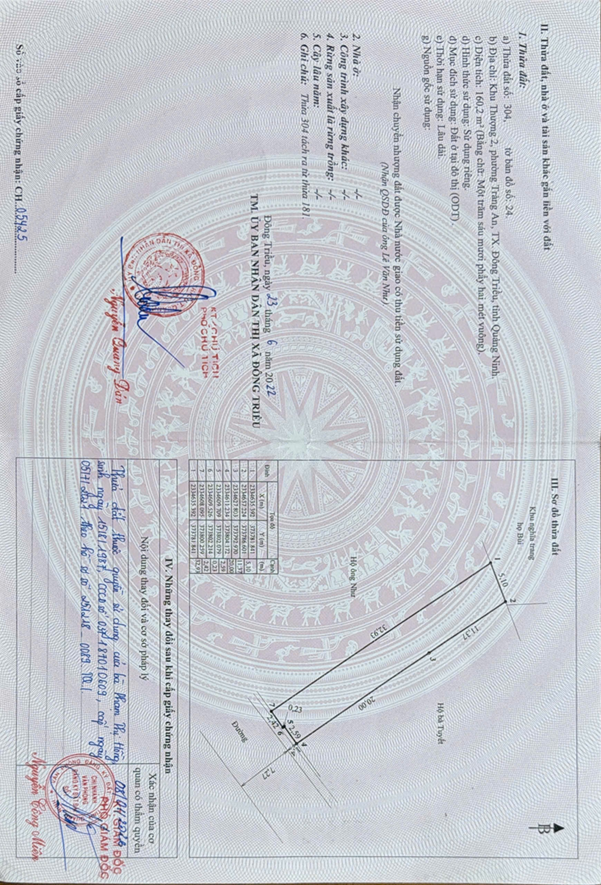 Bán đất 160,2m² full thổ cư ngang 5,1m giá 2.65 tỷ tại Phường Bình Khê