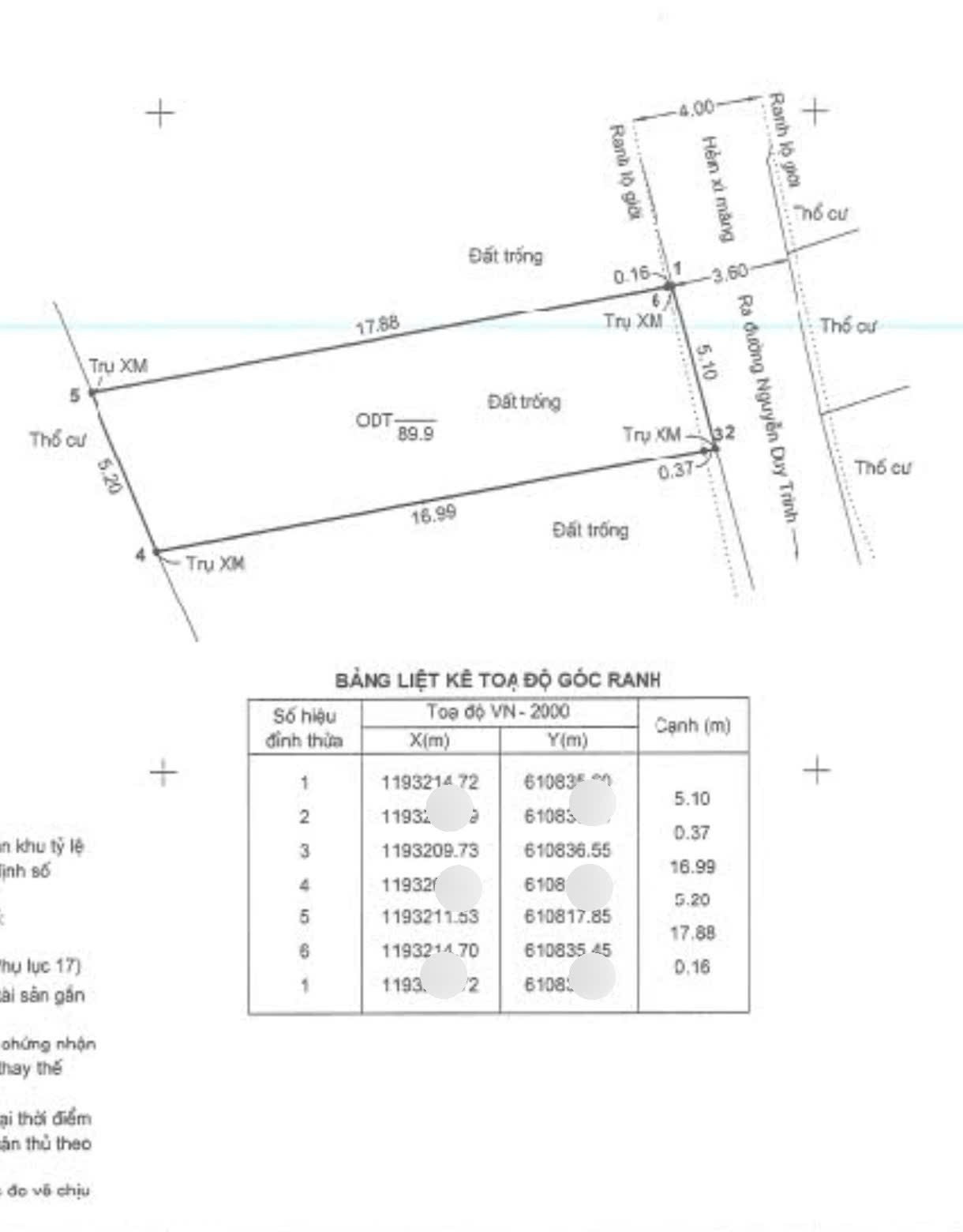 Bán đất 89.9m² full thổ cư ngang 5.1m giá 6.95 tỷ tại Phường Bình Trưng