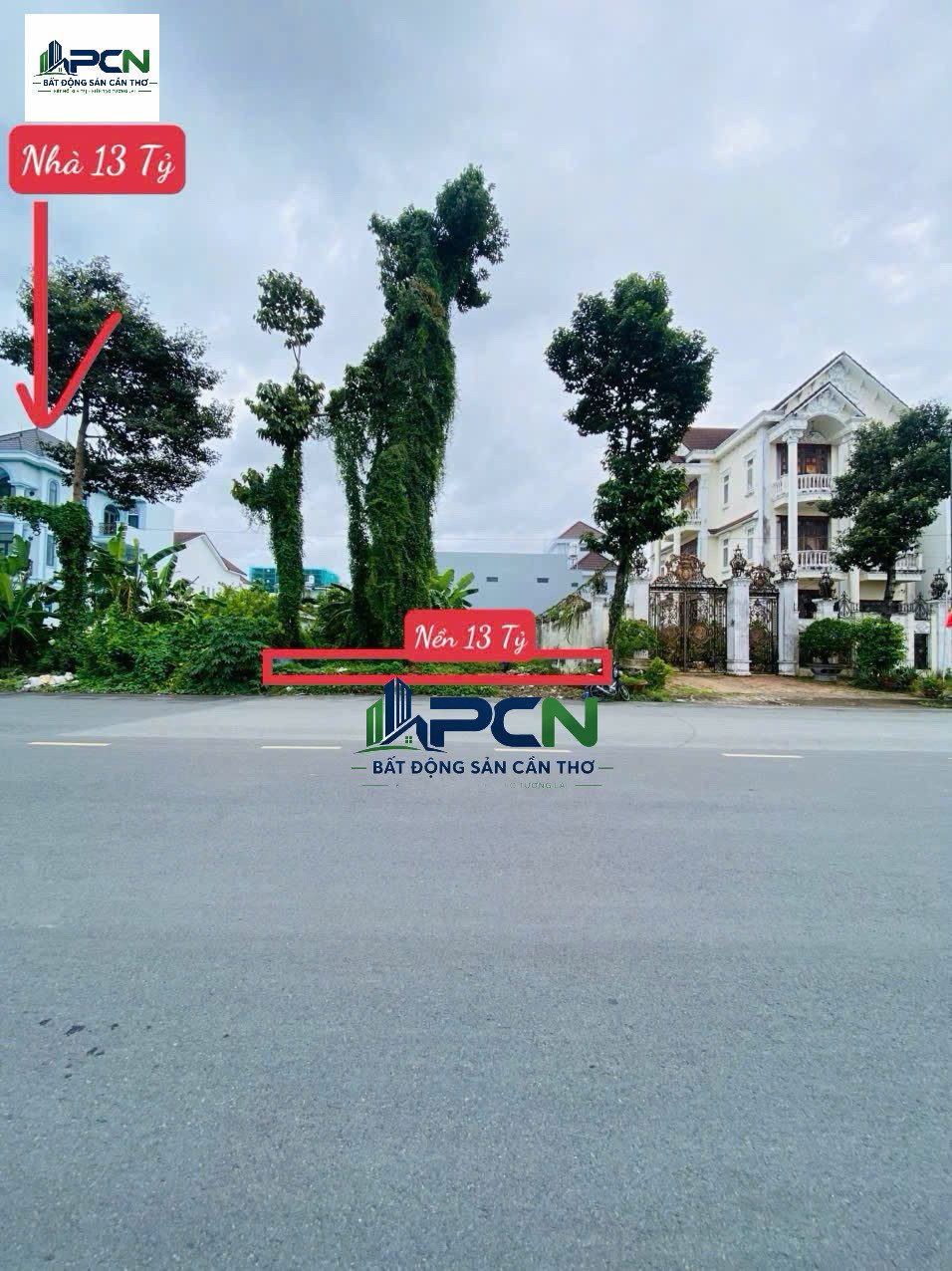 NỀN BIỆT THỰ - MẶT TIỀN TRỤC CHÍNH NGUYỄN VĂN LƯU - KDC NAM LONG - GIÁ: 13 TỶ