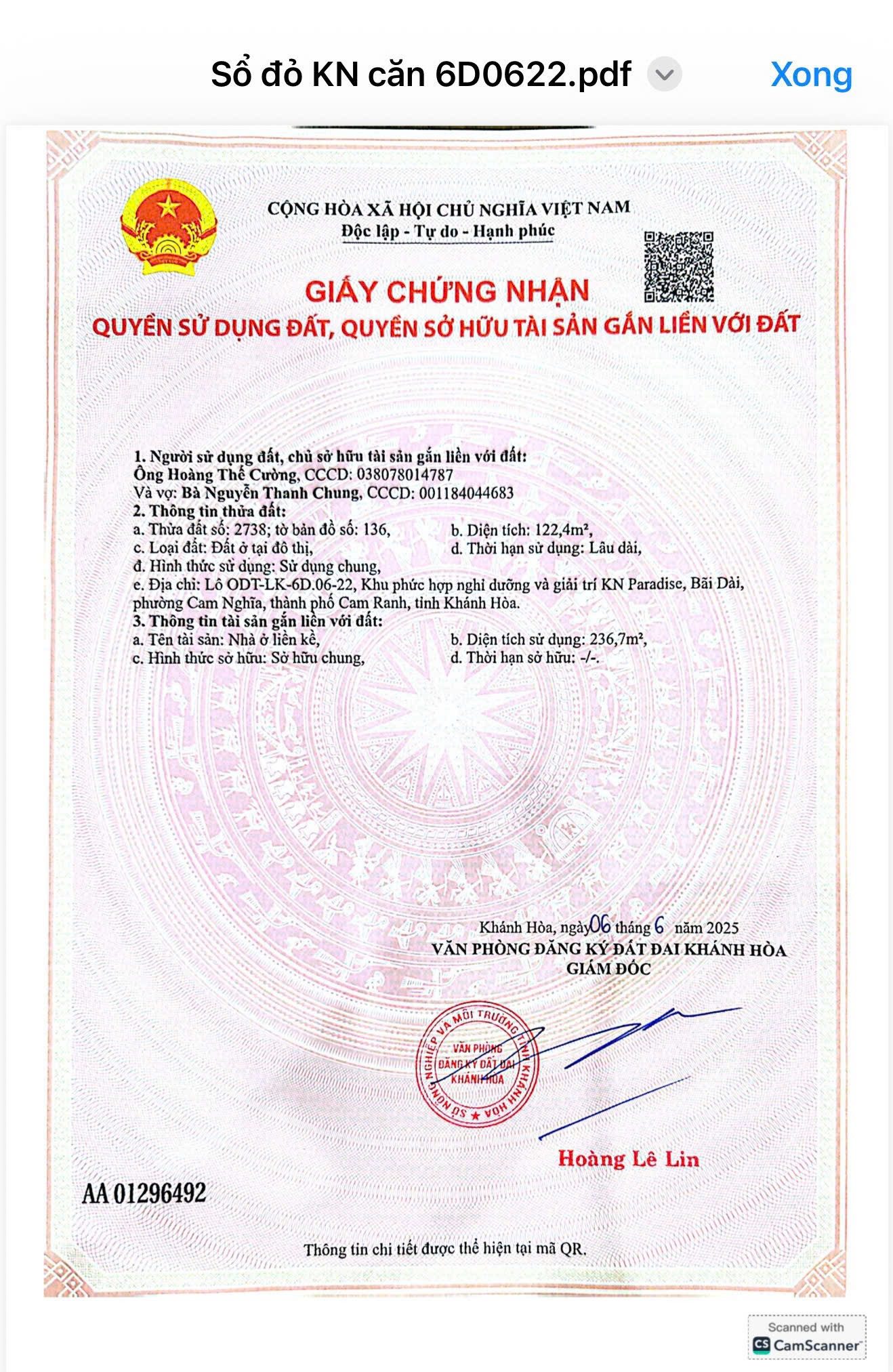 Nhà phố biển Bãi Dài Cam Ranh giá 4ty3