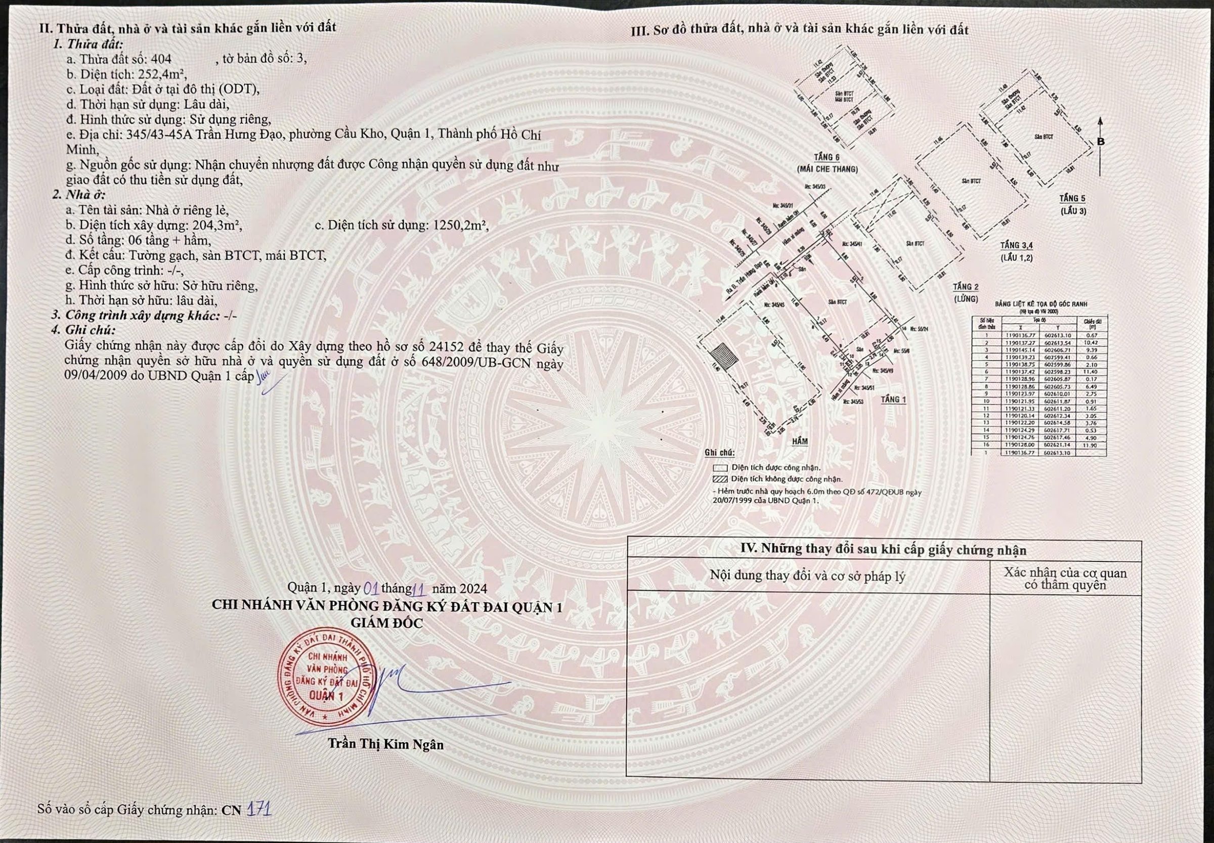 Bán Nhà Hẻm 345/43-45A Trần Hưng Đạo, P. Cầu Kho, Quận 1