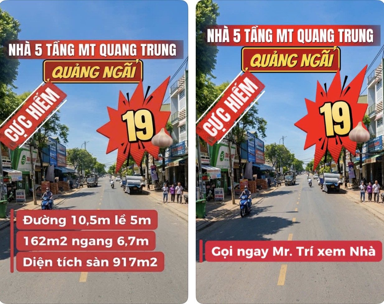 🍎 SIÊU PHẨM 🍎 Nhà 5 tầng MT Quang Trung - Đường kinh doanh sầm uất Quảng Ngãi