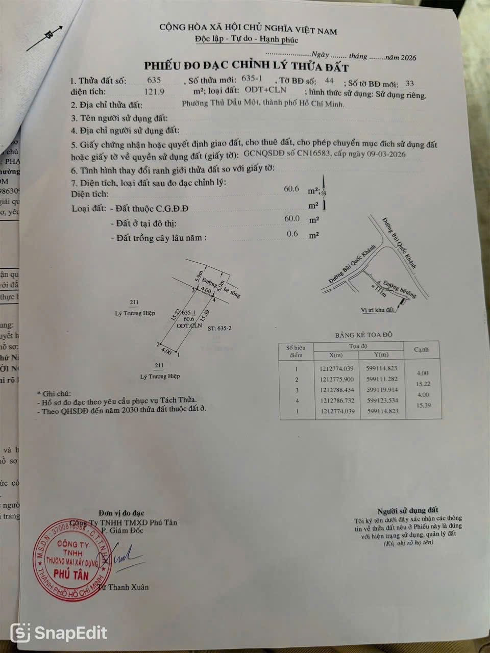 Hiếm 2 lô liền kế Chánh Nghĩa cũ (phường Thủ Dầu Một-TP.HCM) 1/Bùi Quốc Khánh,vị trí trung tâm xây nhà bao đẹp