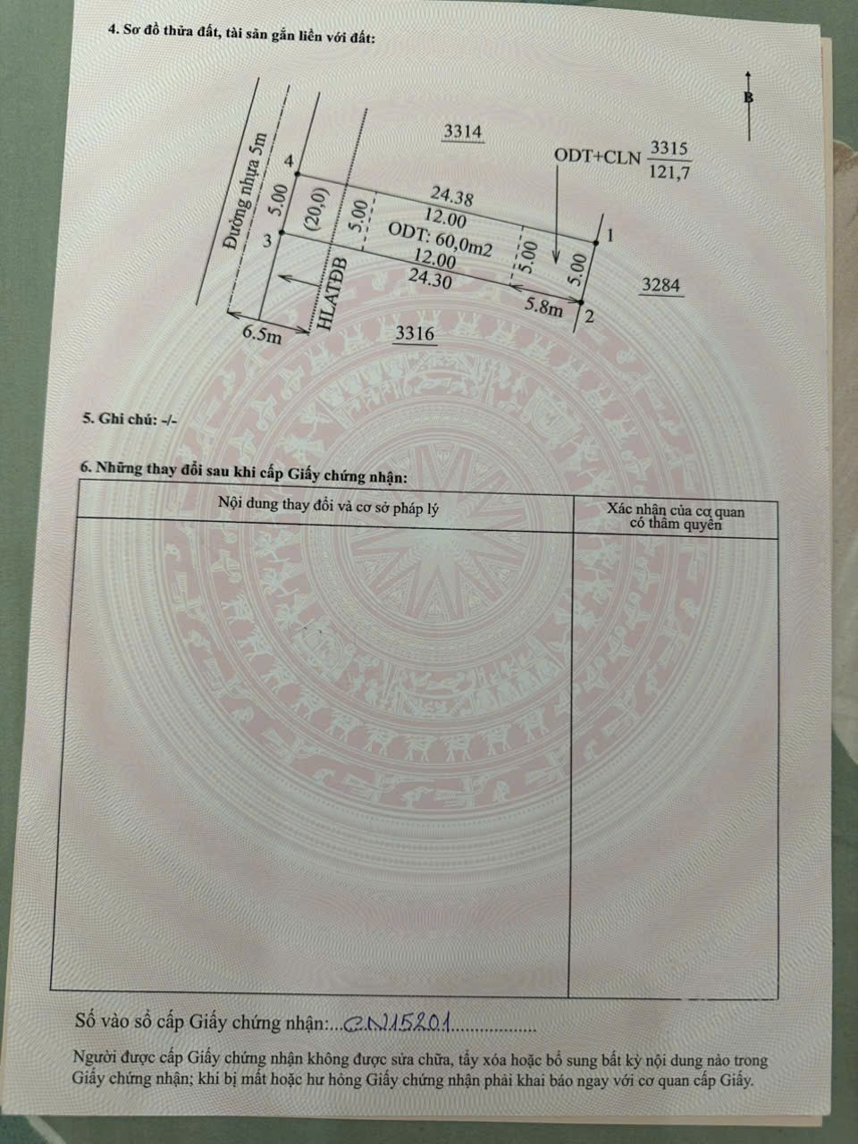 Bán Đất 121m2 có sẵn 60 m2 thổ cư giá 1.05 tỷ tại Phường Chánh Phú Hòa Thị xã Bến Cát Bình Dương