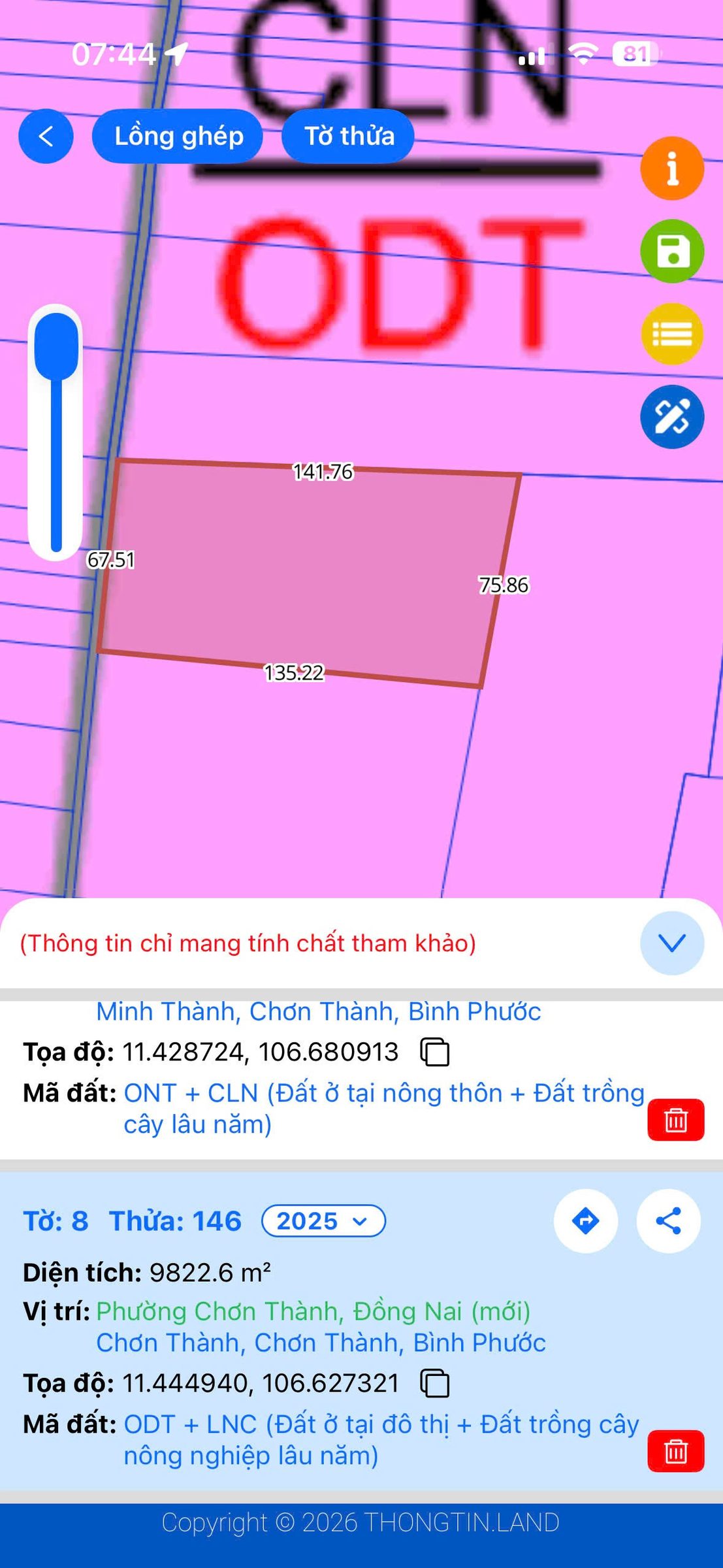 Bán đất 300m² có sẵn 50m² thổ cư ngang 6m giá 760 triệu tại Phường Chơn Thành