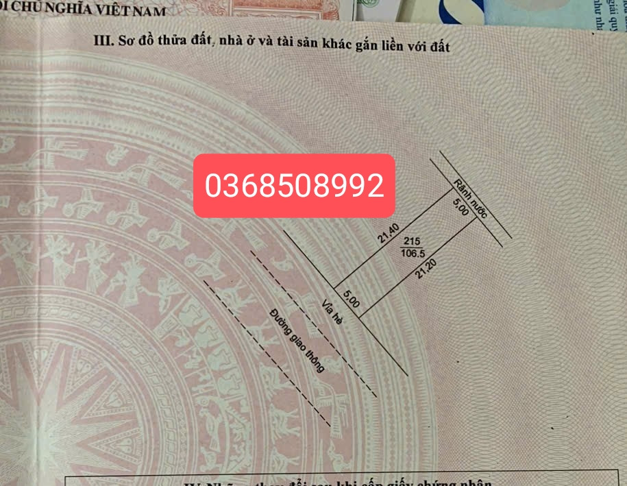 Bán đất 106m² full thổ cư ngang 5m giá 2.9 tỷ tại Phường Đa Mai