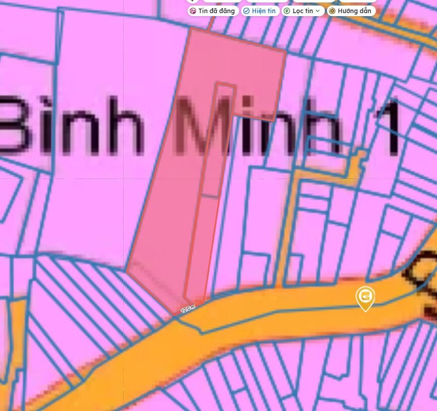 Bán đất 2000m² có sẵn 900m² thổ cư mặt tiền 10m mặt tiền Cô Giang, Phường Dĩ An