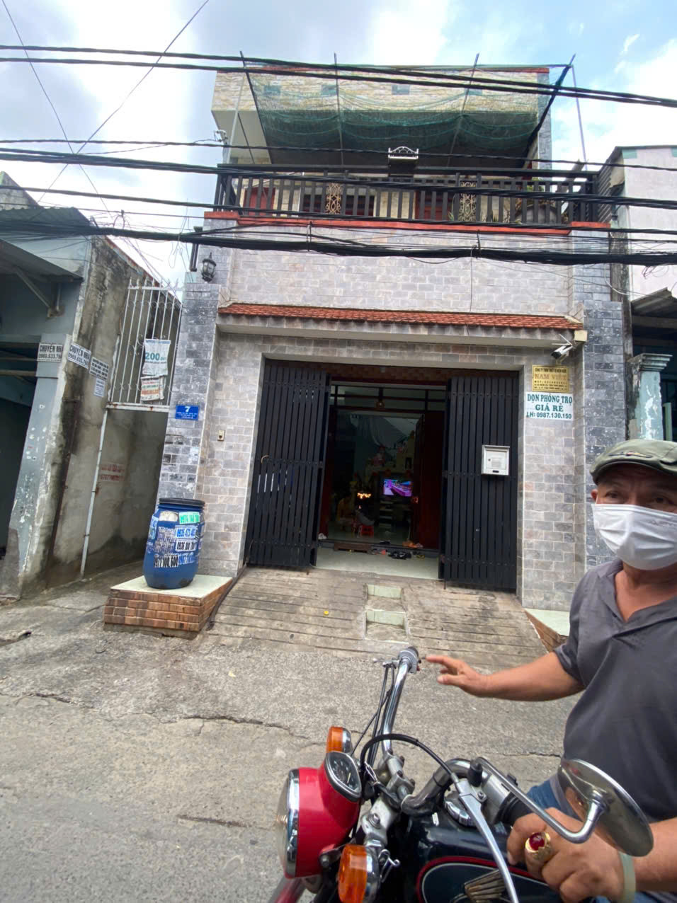 Nhà ở + dãy trọ 15 phòng phía sau tại Tân Thới Nhất 13, Phường Đông Hưng Thuận