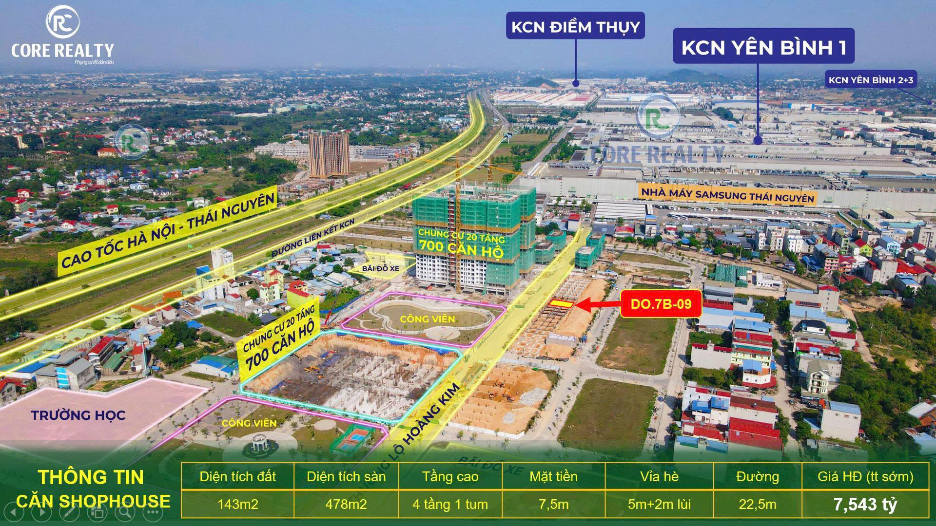 Shophouse đối diện tòa chung cư 1.400 hộ dân tại Yên Bình– Quỹ căn siêu hiếm!