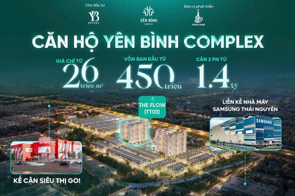 YÊN BÌNH COMPLEX TUNG QUỸ CĂN HỘ GIÁ TỐT TẠI THÁP THE FLOW ĐẸP NHẤT DỰ ÁN