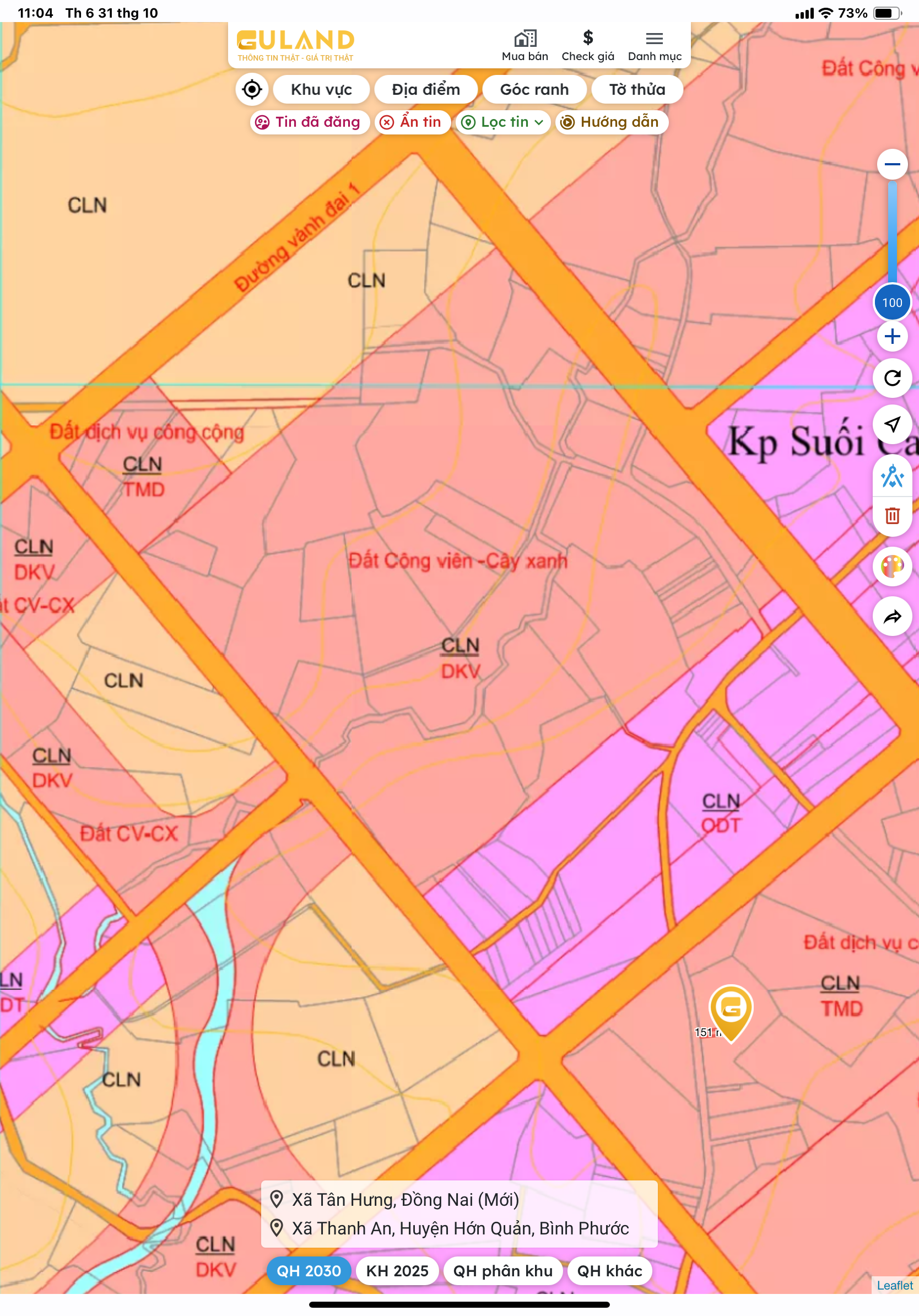 Bán đất 18.000m² ngang 80m giá 22 tỷ Phường Đồng Xoài