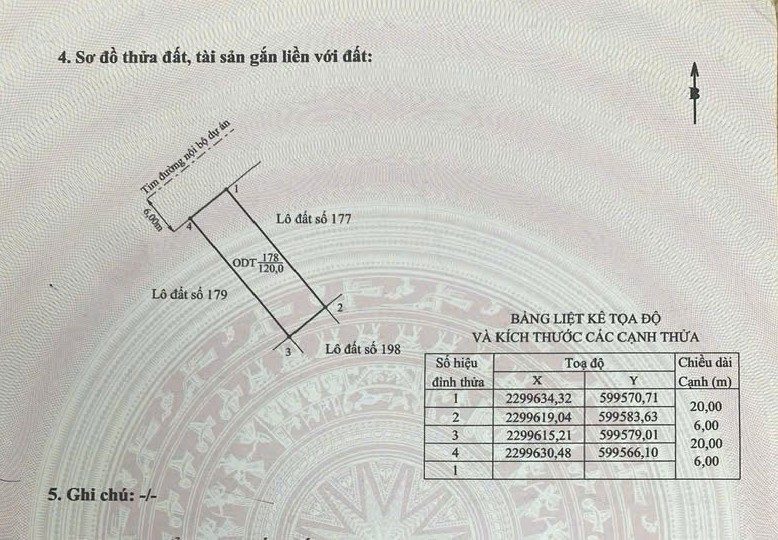 🔥 Bán đất tái định cư Bà Cằng lô 178 hướng Tây Bắc 120m² full thổ cư ngang 6m giá 4.5 tỷ tại Phường Dương Kinh