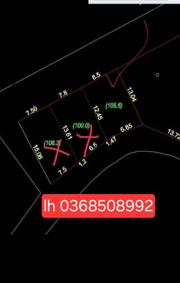Bán đất 105,6m² ngang 8,5m giá 850 triệu Phường Gia Sàng