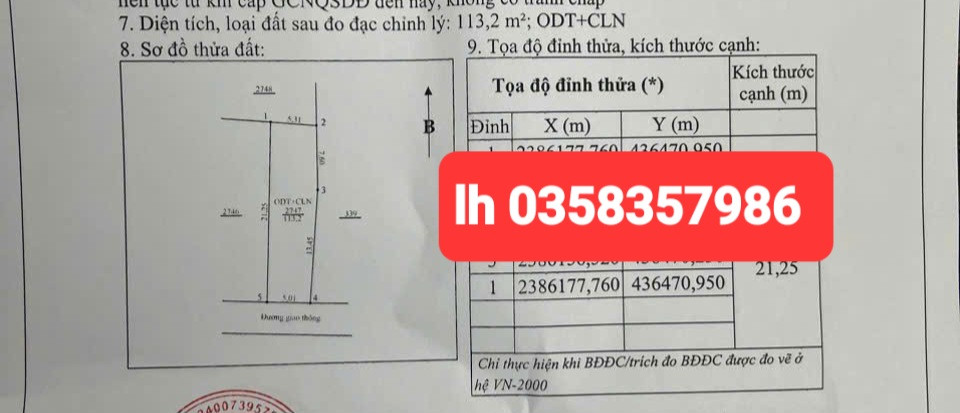 Bán đất 110m² ngang 5.31m giá 600 triệu Phường Gia Sàng