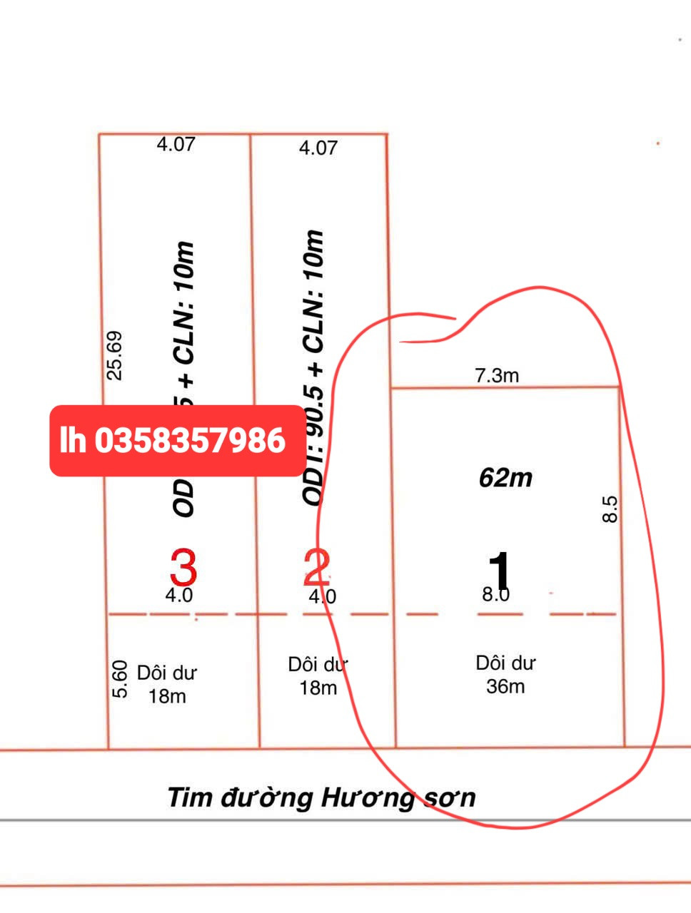 Bán đất 62m² ngang 7.3m giá 1.9 tỷ Phường Gia Sàng