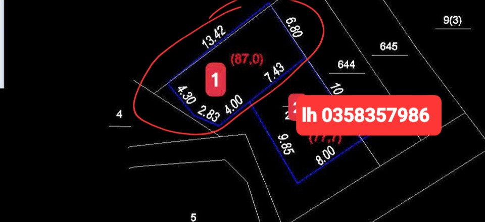 Bán đất 87m² ngang 6.8m giá 1.99 tỷ Phường Gia Sàng