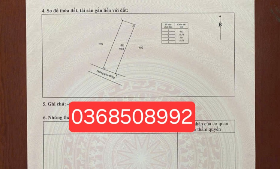 Bán đất 98m² ngang 5m giá 2.6 tỷ Phường Gia Sàng