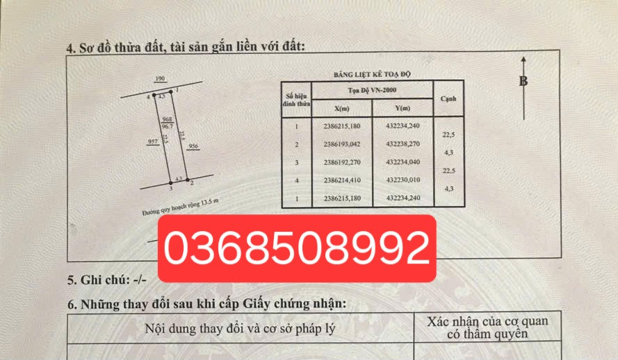 Bán đất 96m² ngang 4,3m giá 3.05 tỷ Phường Gia Sàng