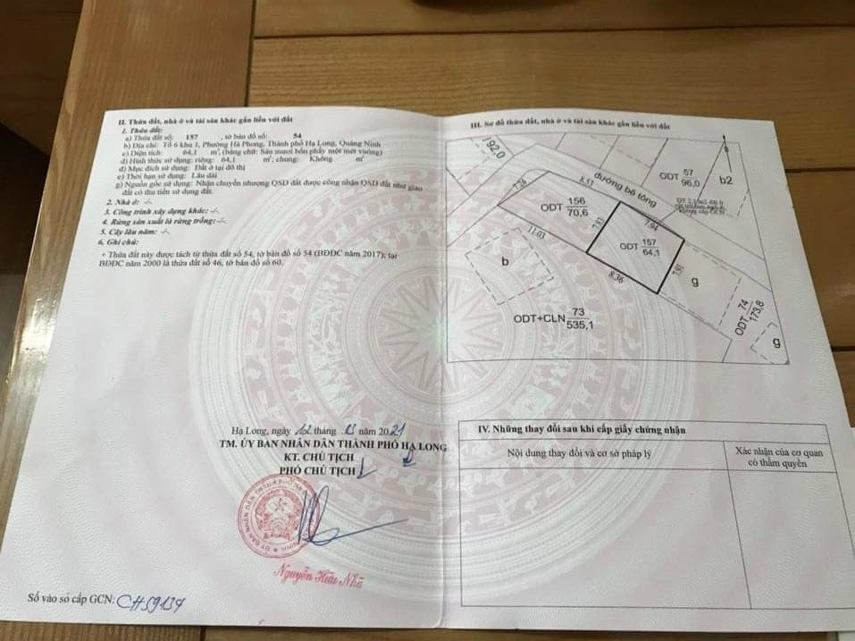 Chính chủ cần bán mảnh đất Gần quốc lộ 18 tại hà phong