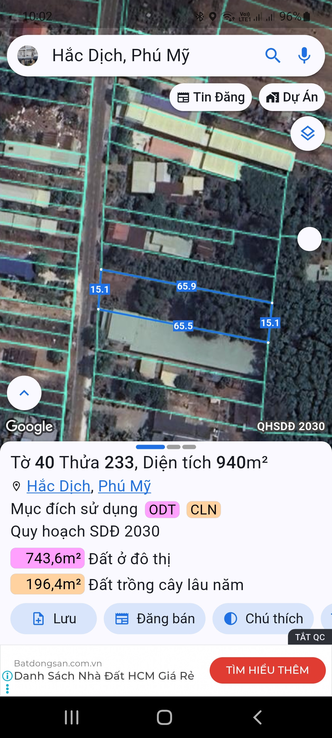 Nhà Đất Hắc Dịch Phú Mỹ Bà Rịa - Vũng Tàu