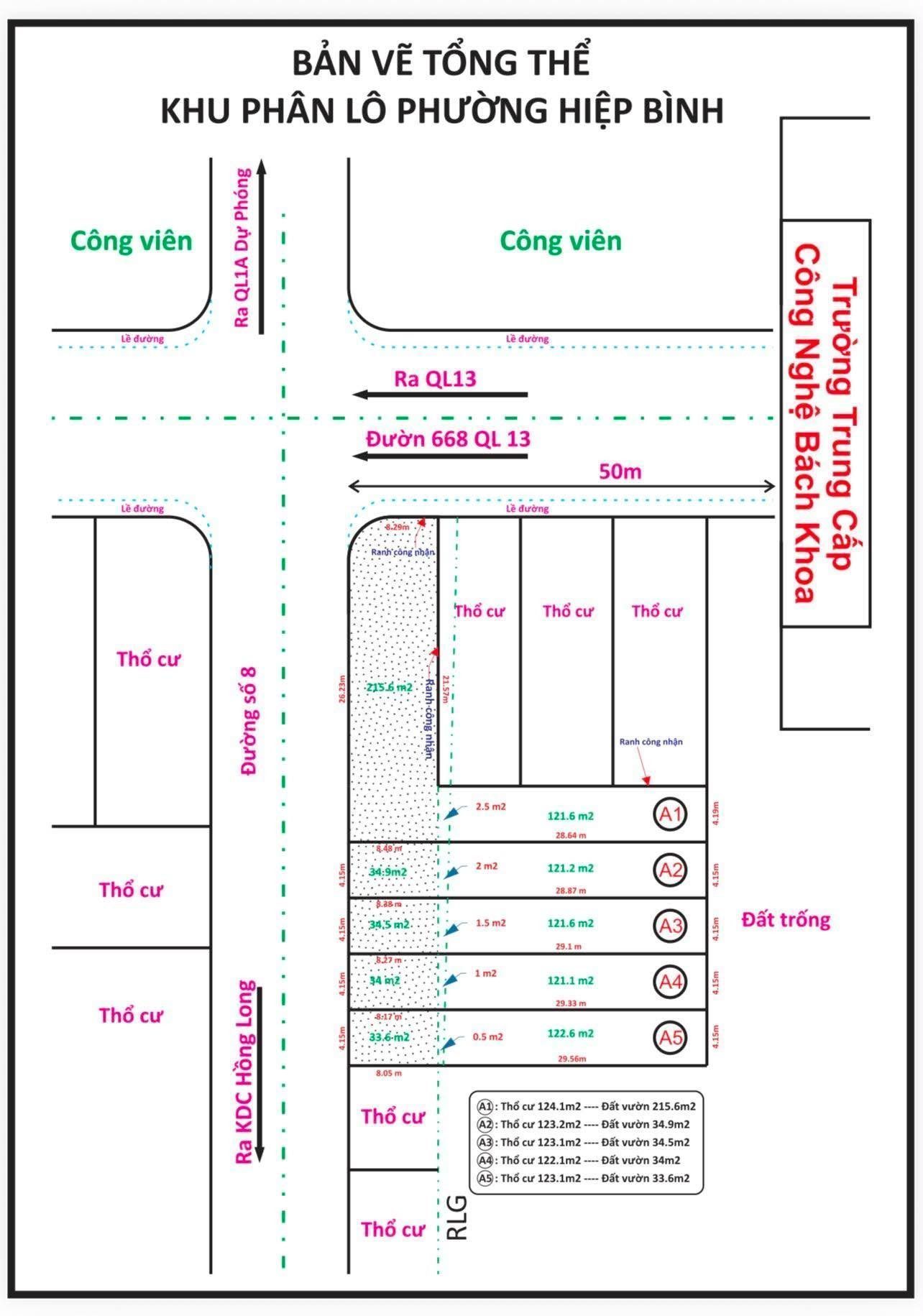 🔥[ LÔ A1 ] - GIẢM 1,2 TỶ - CÒN 10,3 TỶ 
 MỞ BÁN 5 LÔ F0 MẶT TIỀN ĐƯỜNG SỐ 8 – HIỆP BÌNH PHƯỚC, TP. THỦ ĐỨC
💥 LÔ A1 – 337M² • NGANG 26M • CHỈ 11,5 TỶ