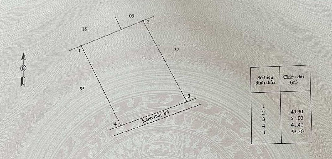 Bán đất 2329.5m² ngang 41m giá 2 tỷ tại Phường Hiệp Thành