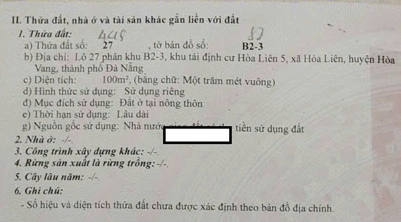 📌📌📌LÀM VIỆC TRỰC TIẾP GIÁ TỐT !!! Bán đất TDC Hòa Liên 5, Hòa Hiệp Bắc