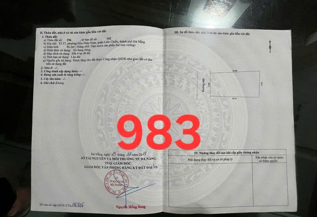 Bán đất gần sông Cu Đê 📌📌📌LÀM VIỆC TRỰC TIẾP GIÁ TỐT !!!