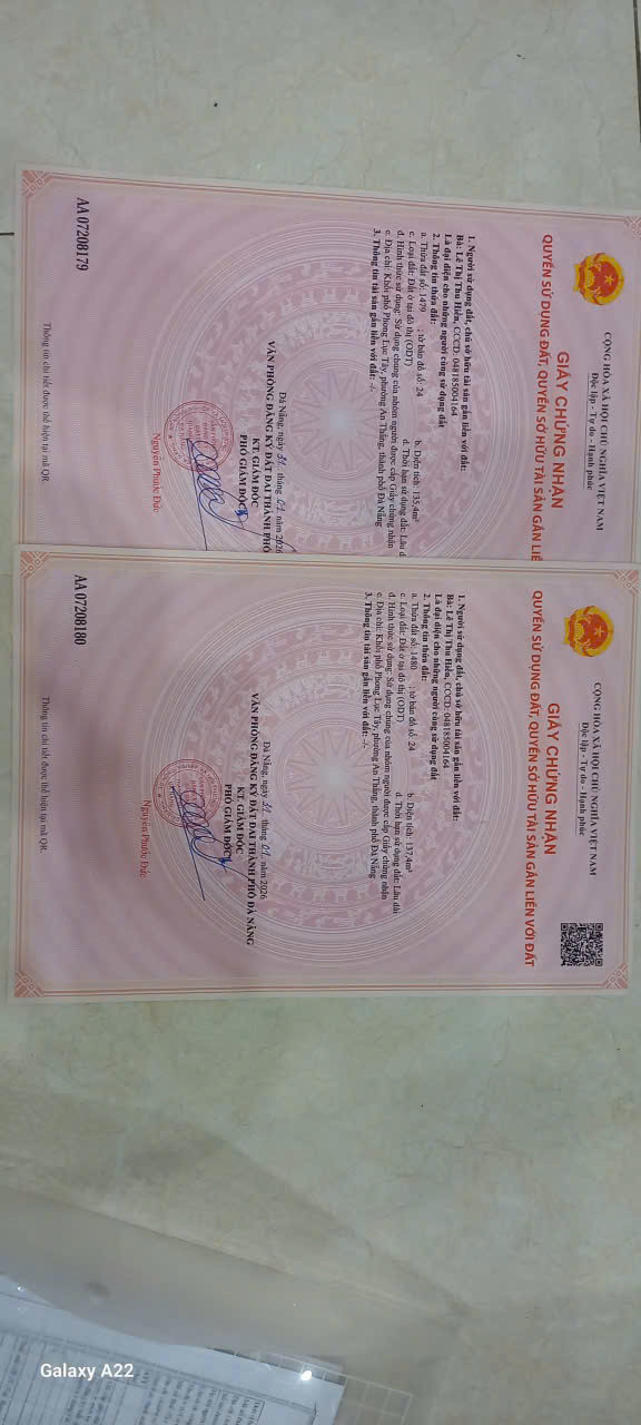 Cần bán Cặp đất Phường Hòa Min 📌📌📌LÀM VIỆC TRỰC TIẾP GIÁ TỐT !!!
