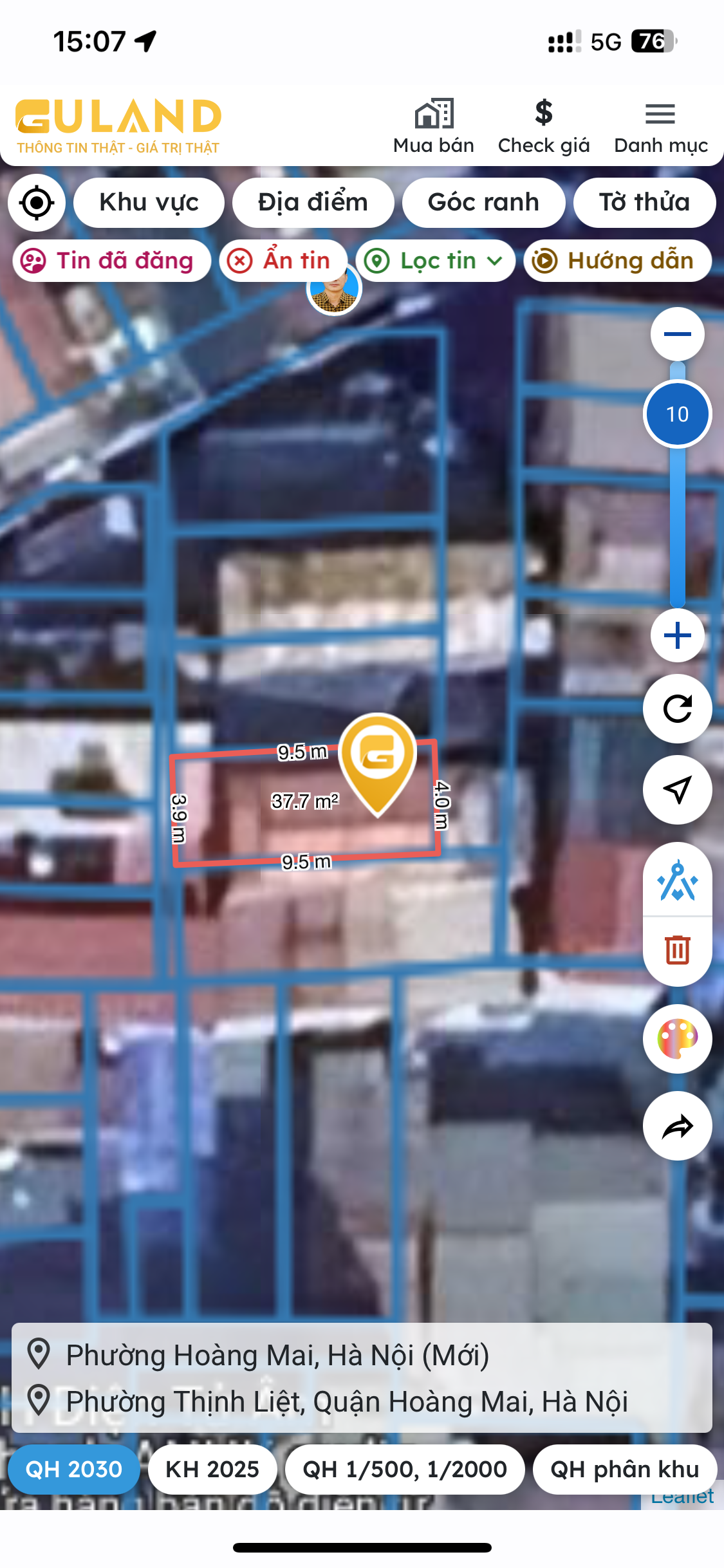 Bán nhà 39m² ngang 4m giá 8.9 tỷ Phường Hoàng Mai