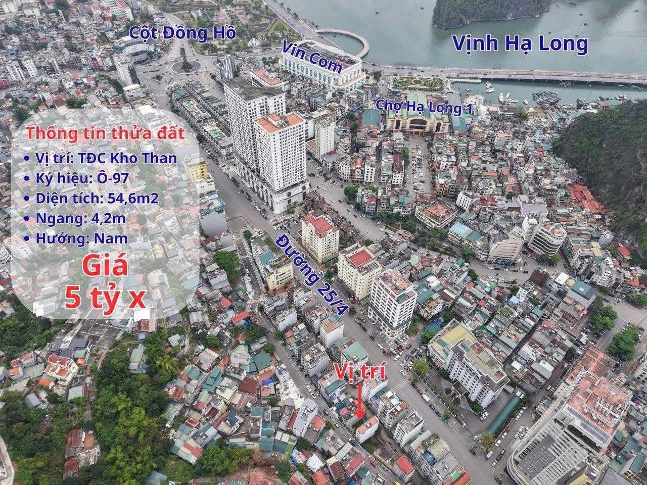 Chính chủ bán 2 lô Đất dự án trung tâm thành phố ngay đường 25/4 , Hòn Gai, Hạ Long, Quảng Ninh