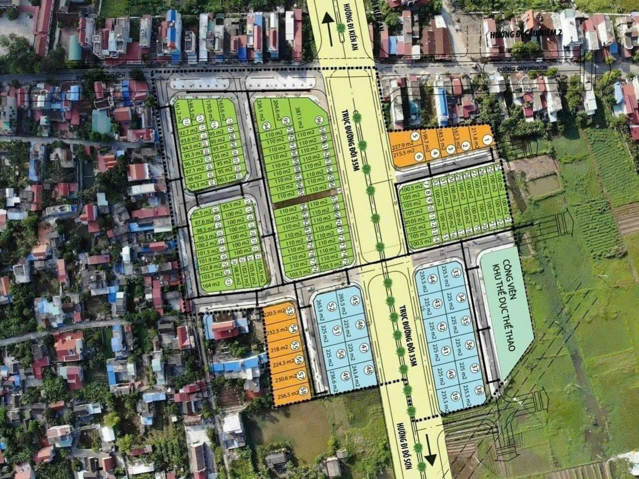 Bán đất biệt thự 235,5m² Đa Phúc Central Park full thổ cư ngang 15m giá 7.1 tỷ tại Phường Hưng Đạo