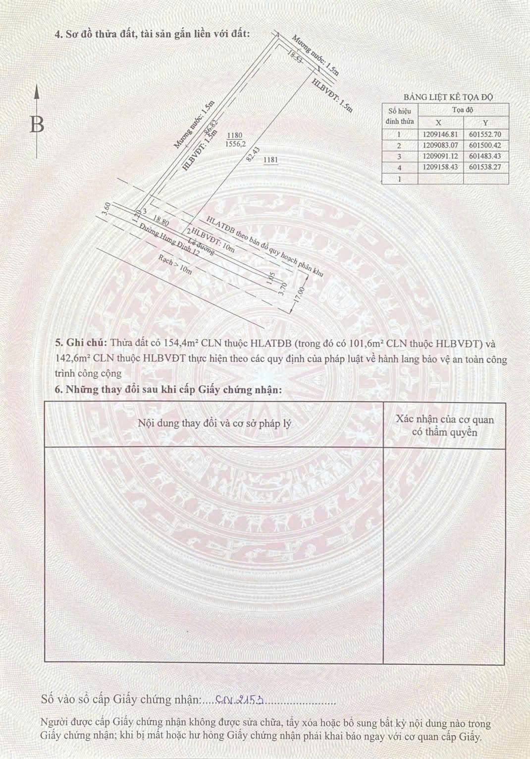 Bán đất  MT Hưng Định 12 diện tích 1556m2 giá chỉ 12.25 triệu/m2